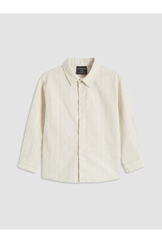 Esvab • Modern & Distinctive Striped Linen Blend Boys' Shirt