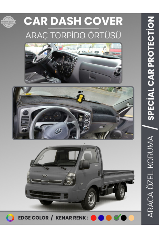 Kia Bongo (2004-2019) Dashboard Cover Panel Protection Dashboard Protection Perfect Fit Prevents Cracking Anti-Slip