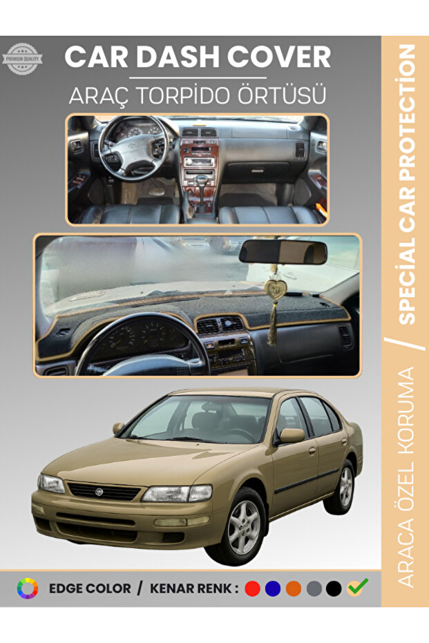 Nissan Maxima A32 (1995-2000) Dashboard Cover Panel Protection Vehicle Specific Uv Protection Non-Slip Easy Installation
