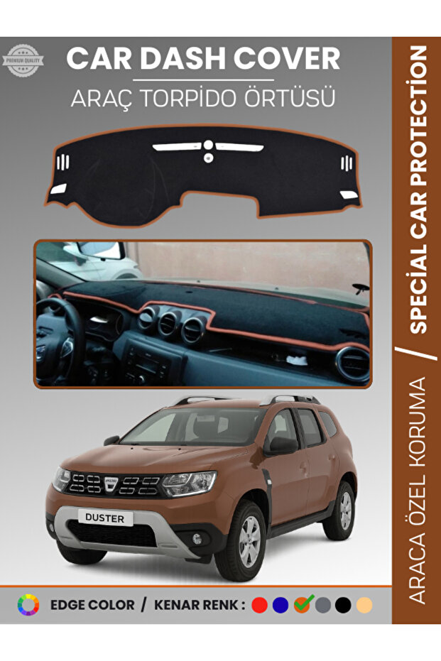Dacia Duster (2018-2020) Dashboard Cover Front Chest Protection Dashboard Protection Prevents Cracking Perfect Fit