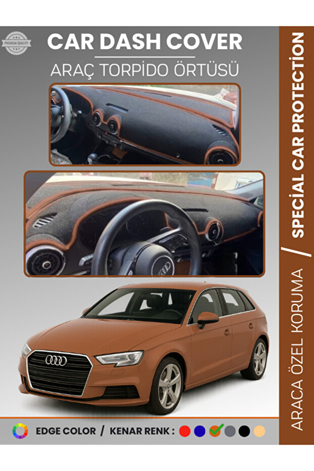 غطاء صندوق السيارة الأمامي AUDI A3 (2013-2020) لحماية الصندوق الأمامي، حماية خاصة للسيارة K مانع للانزلاق سهل التركيب