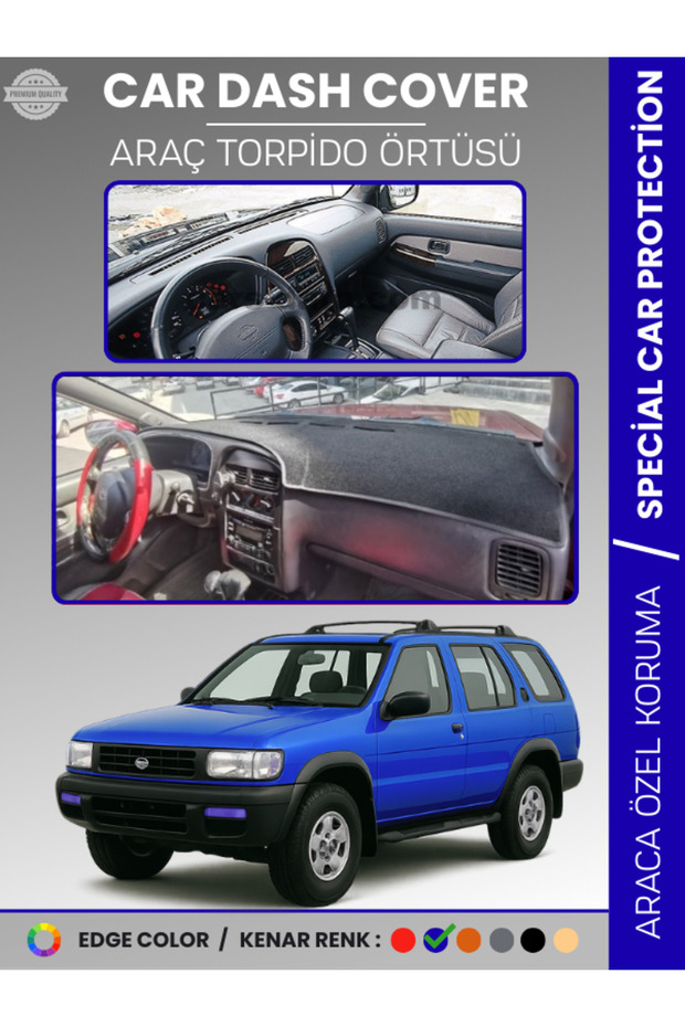 Ni̇ssan Pathfinder (1996-2000) Dashboard Cover Panel Protection Vehicle-Specific Uv Protection Ka Non-Slip Event Assembly
