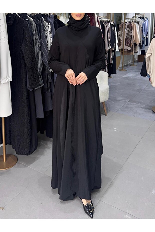 GARNİLİ BAMBU ELBİSE - 2