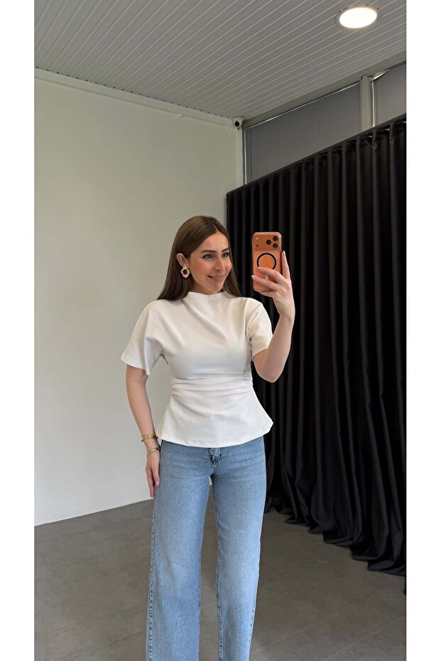 Drapeli Bell Blouse Ecru