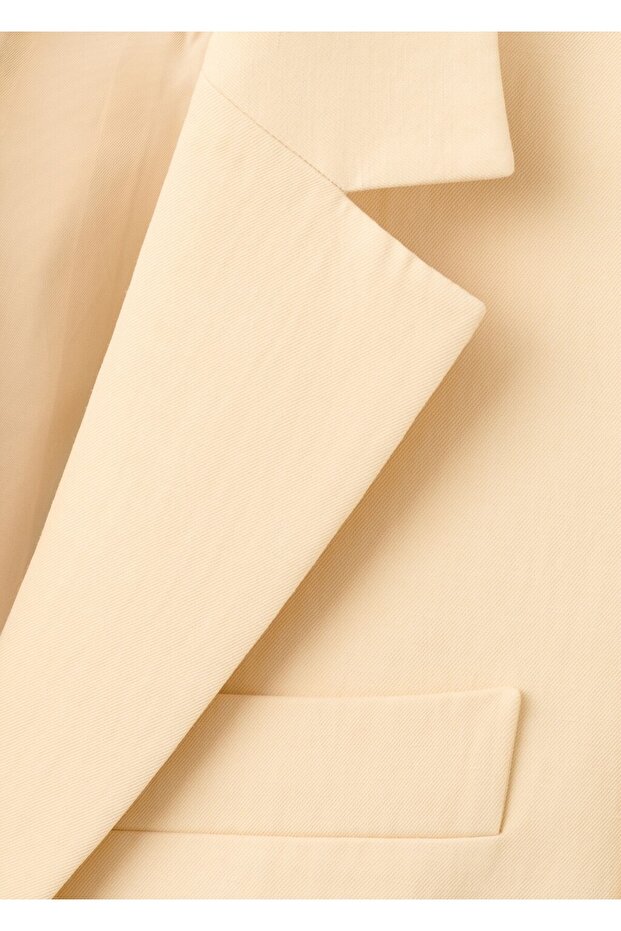 Keten blazer ceket - 4