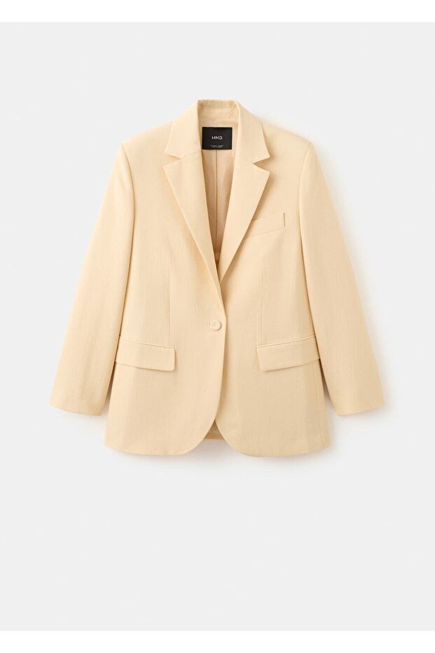 Keten blazer ceket - 2