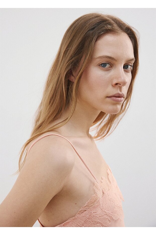 Dantel süslemeli bluz - 6