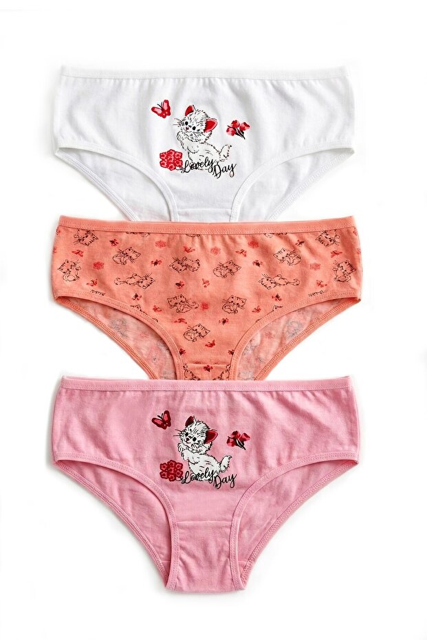 Girl's 3-Pack Printed Slips