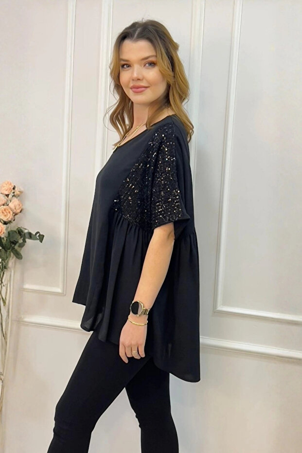 Omuzu Pullu Bluz - 3