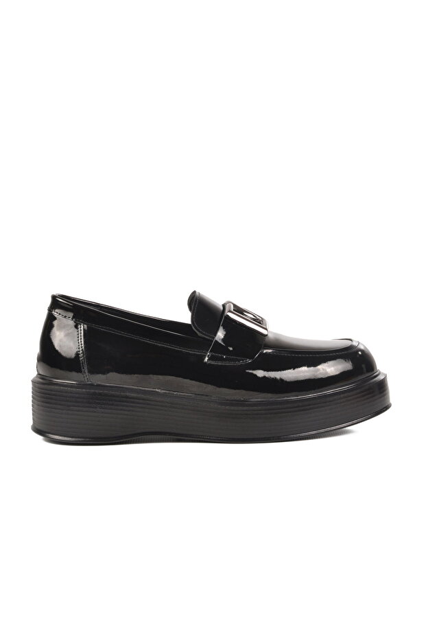 Black Patent Leather Genuine Leather Men's Classic Shoes