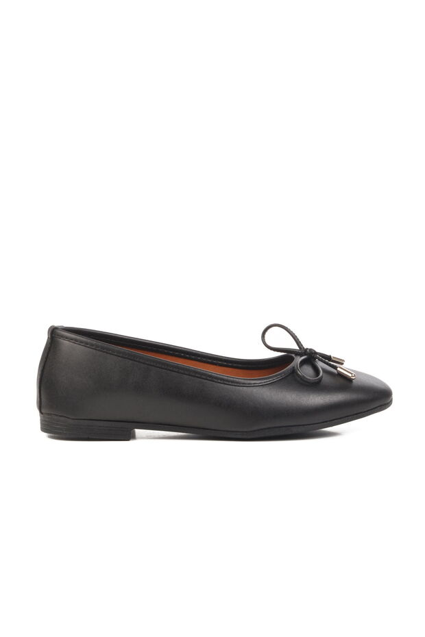 Black Thin Sole Lightweight Women's Ballerinas
