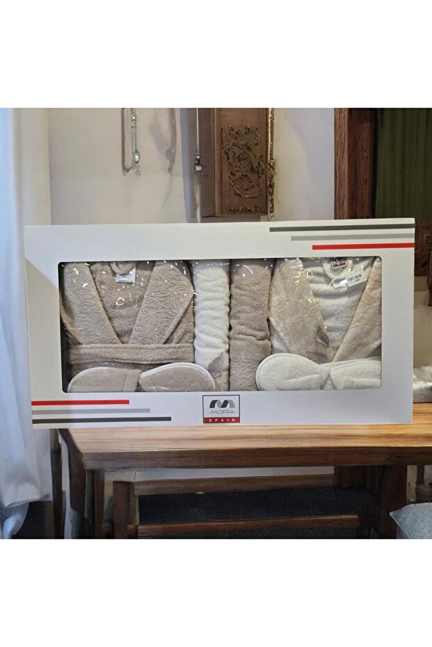 طقم روب حمام تركي ٨ قطع (2140)