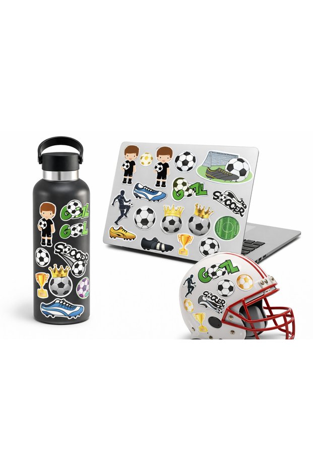 Football Themed Sticker Set 22X30 cm – Soccer Sticker Collection