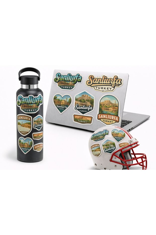 Sanliurfa Themed Sticker Set 22X30 cm – Sanliurfa Turkey Tourist Stickers