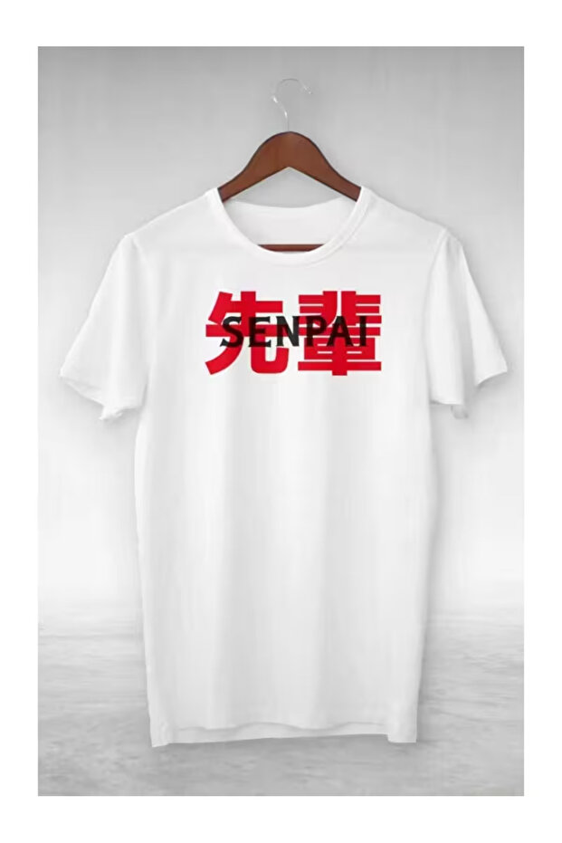 Unisex Women Men Senpai Anime Printed Oversized T-Shirt