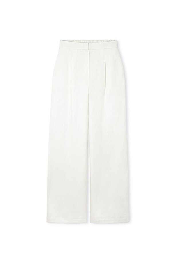 Elastik bel wide leg pantolon