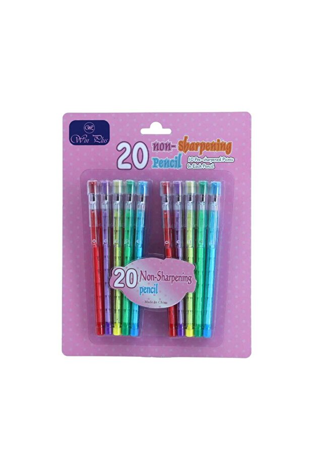 Win Plus Non Sharpen Pencil Set, 20 pcs