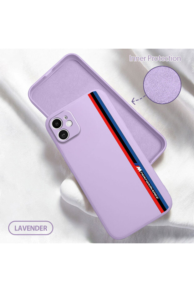 iPhone 11 Compatible Soft Silicone Phone Case with Velvet Camera Protections Bmw Pattern
