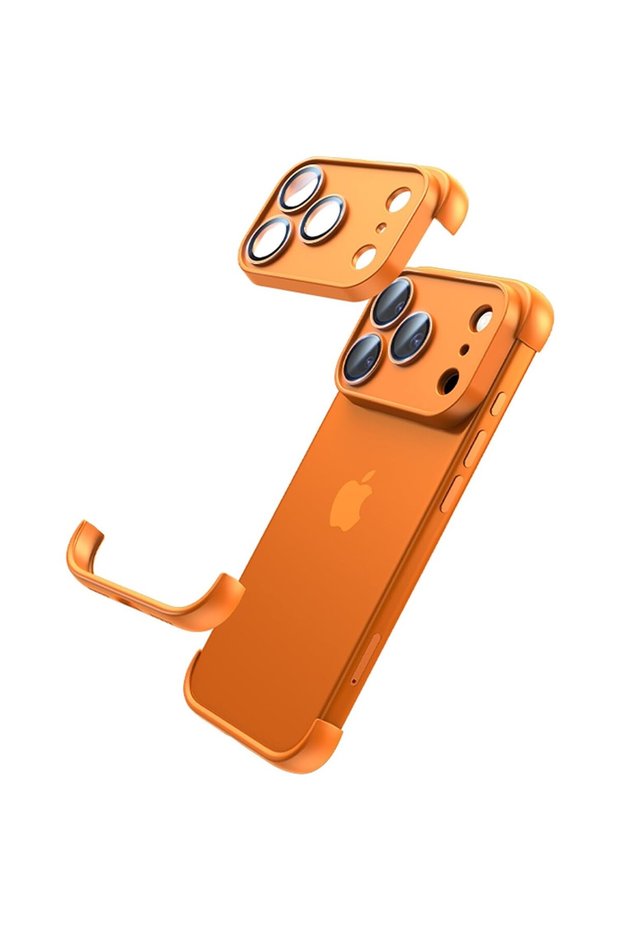 Phone Case, Compatible with Apple iPhone 17, Frameless, Orange