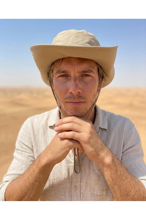 Men's Wide Brim Outdoor Adjustable Drawstring Safari Summer H Lightweight Camping Trekking Hat