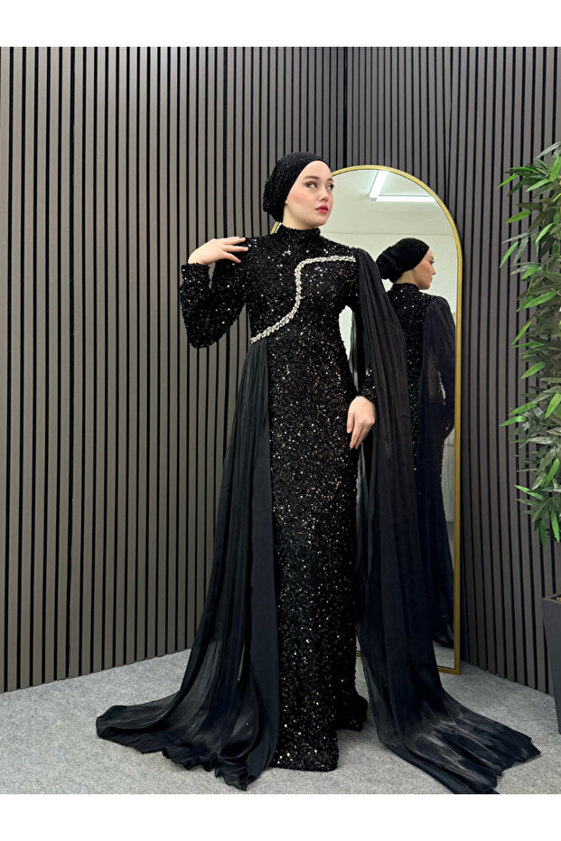 Orkide Abiye Siyah - 6