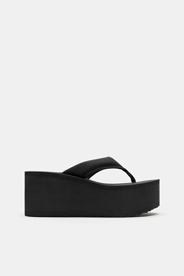 Dolgu topuklu sandalet - 1