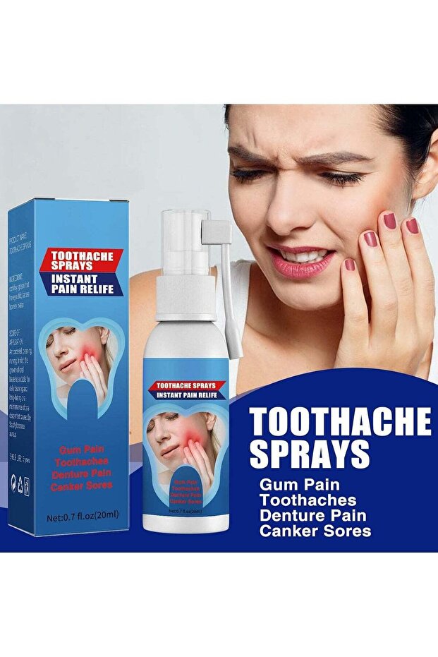 Toothache Relieving Spray,Tooth Pain Relief,Instant Teeth Treatment Relief Toothache Sprays,Rapid Re