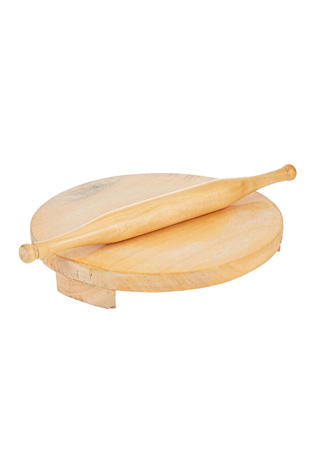 Traditional Wooden Chakla Belan Roti Roller (11 Inch)
