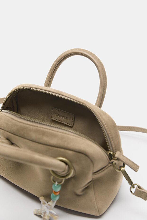 Suni deri çapraz askılı çanta - 3