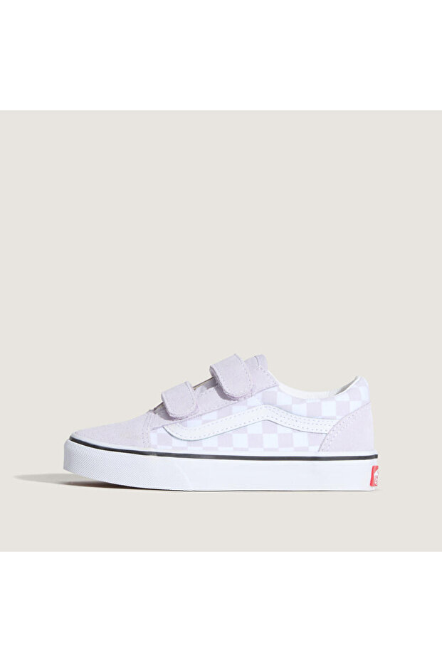 Old Skool V Checkered Çocuk Mor Sneaker - 2