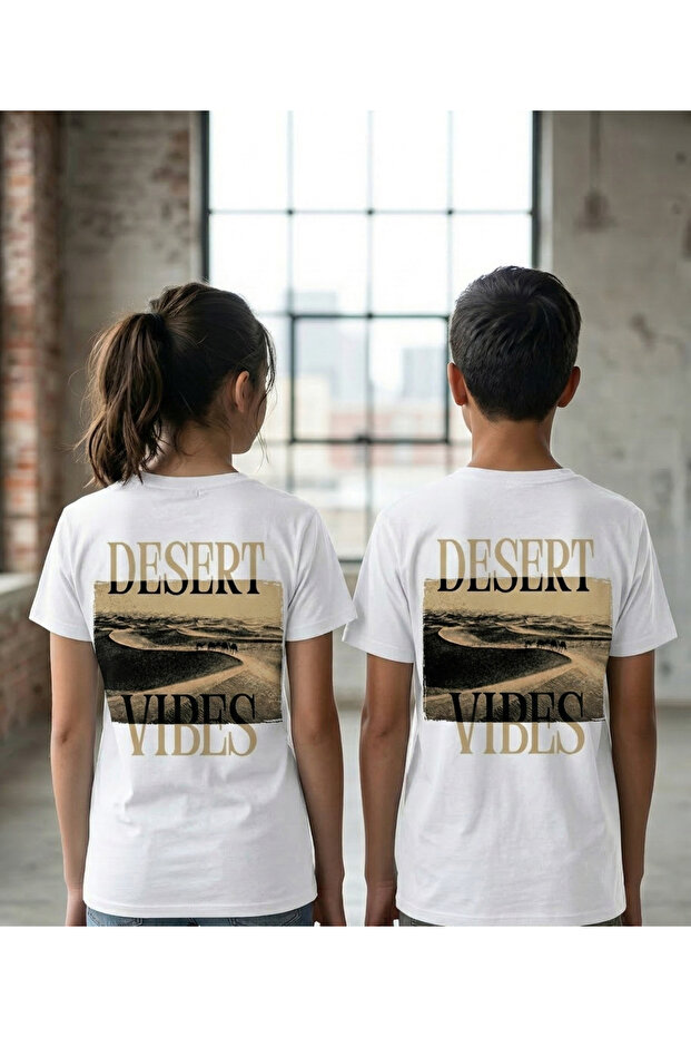Desert Vibes Desert Printed Girls/Boys T-Shirt