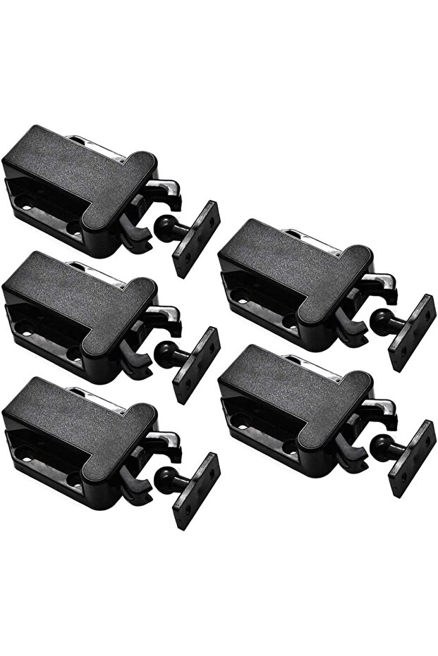 Cabinet Latches Safe Push Magnetic Touch Open Door Latch for Kitchen Drawers 5 Pcs