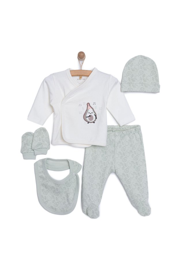 Avokado Patterned 5-Piece Hospital Discharge Set
