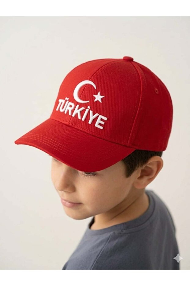 Kitti 9-15 Years Old Moon Star and Turkey Embroidered Children's Cap Hat
