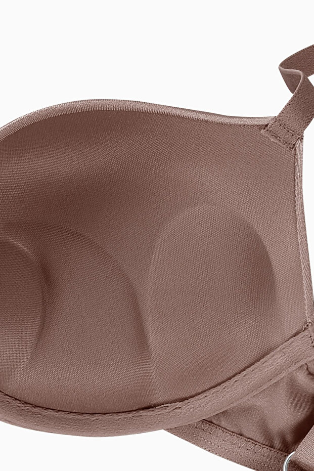 Andes Micro Bra - Double Push Up, Extra Padded - Basic - 2527 - Bronze Brown - 2