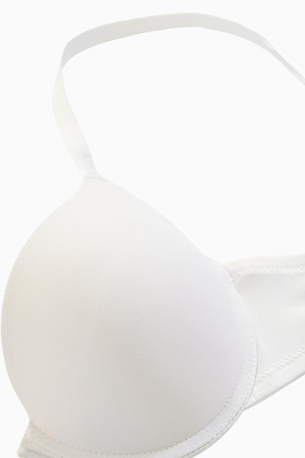 Andes Basic Micro Fabric Bra-Double Push up Extra Padded Wired -2527-White - 3