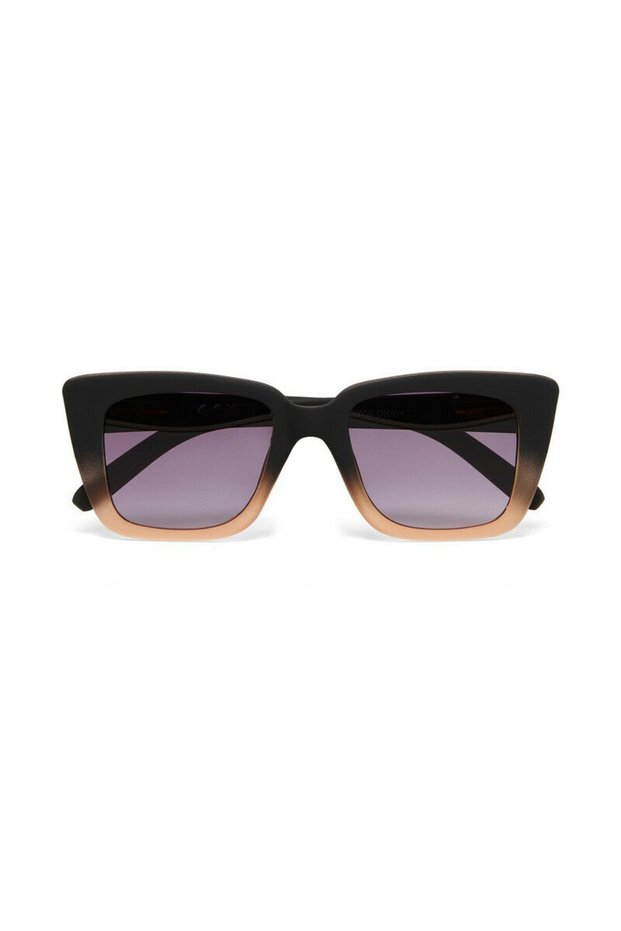 Elba Unisex Sunglassesblack - Powder/ Lens: Black Gradient