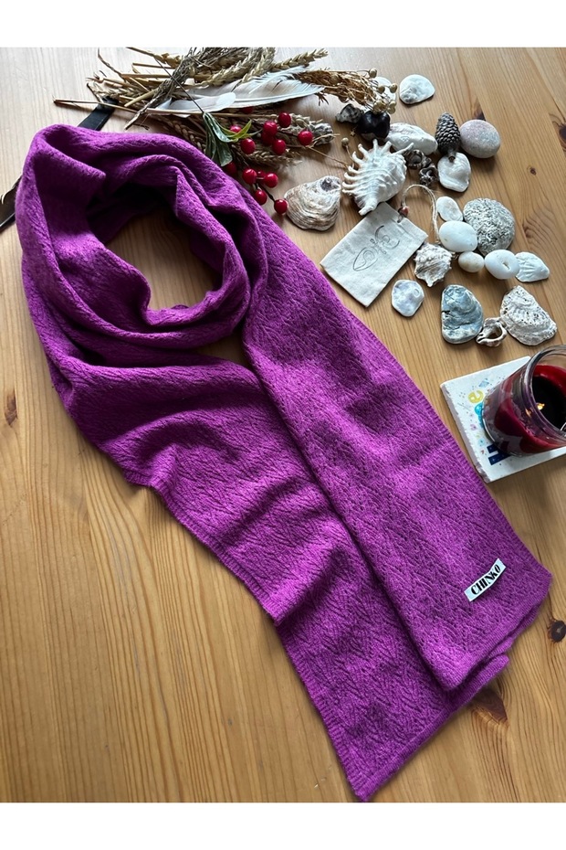 Cashmere and Y Wool Mixed Straight, Thin, Soft Women's Scarf