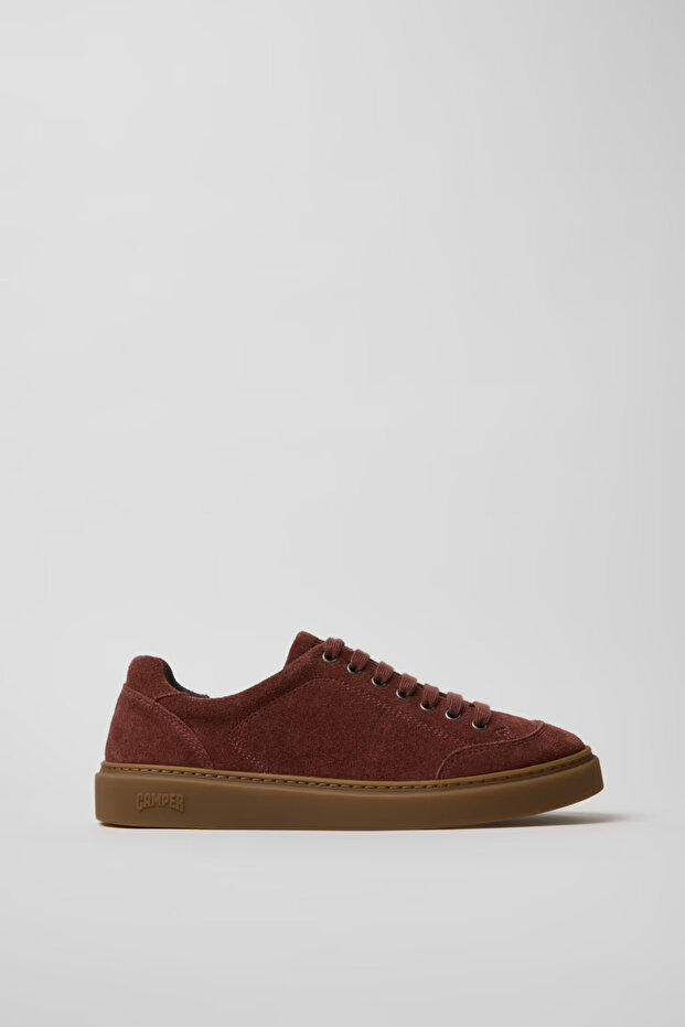 Table Runner Twentyfive Men's Claret Red Suede Sports Shoes
