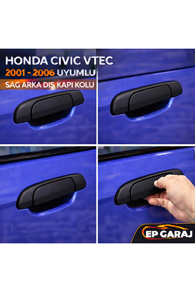 Honda Civic Vtec Right Exterior Rear Door Opening Handle