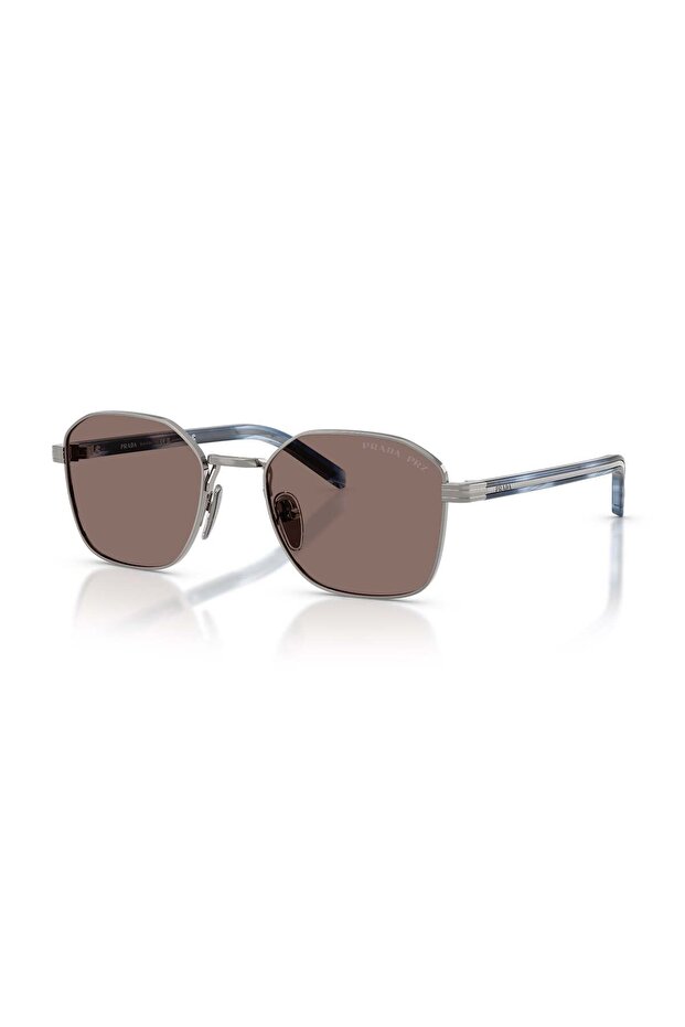 Pr C50S 5Av05C 53 Unisex Fleece Size Geometric Gun Metal Sunglasses