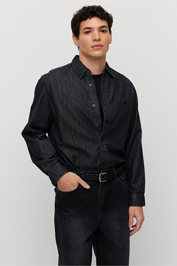 Erkek Denim Gömlek - 3