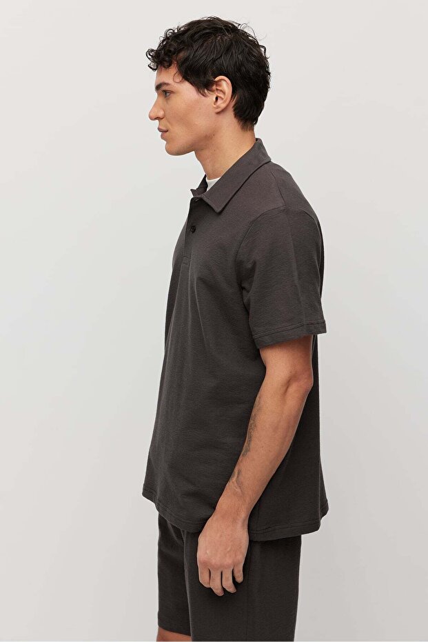 Erkek Polo Yaka Basic T-shirt - 4