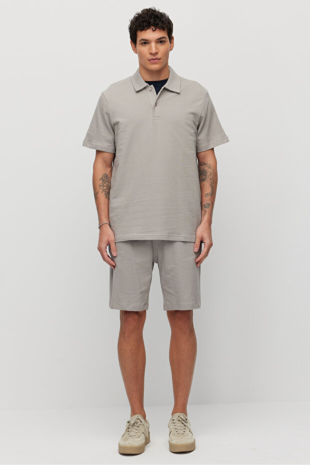 Men's Polo Neck Basic T-shirt - 8