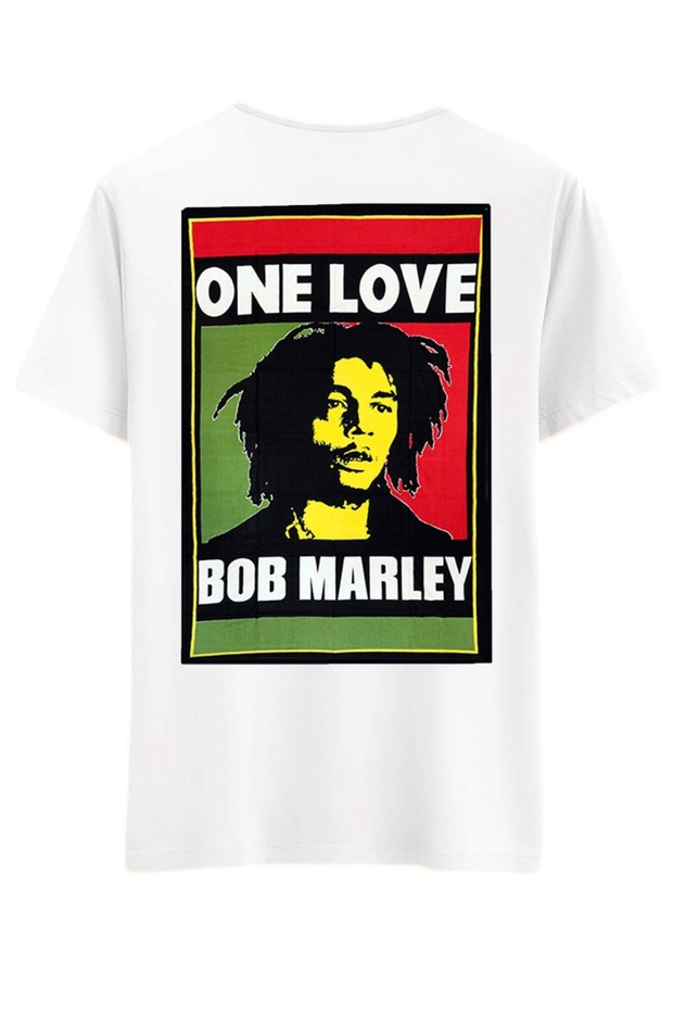 One Love Reggae Rasta Poster Printed T-Shirt / Singlet (Optional)