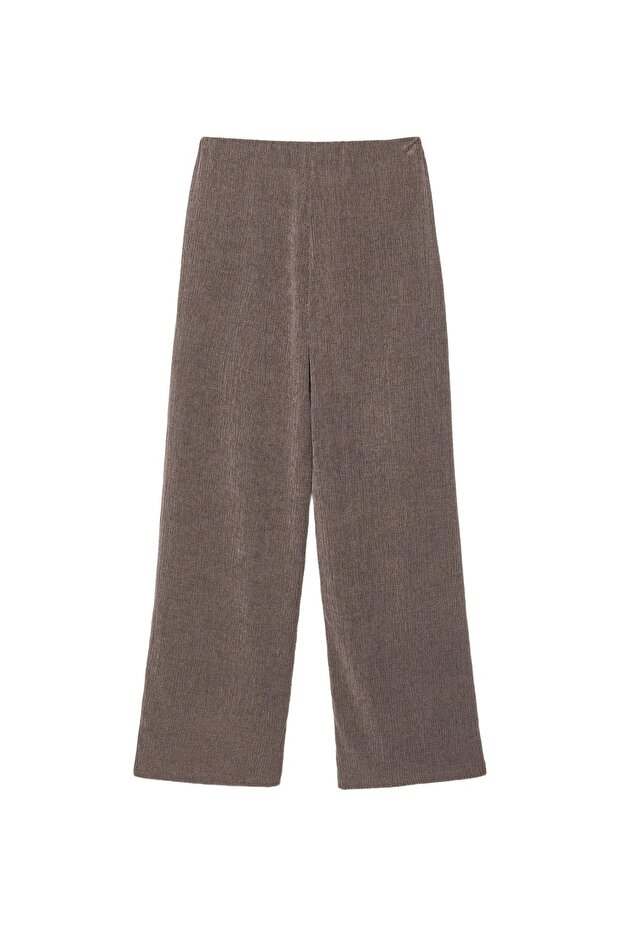 Düz bambul pantolon - 3