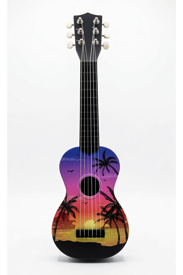 6 Telli Grafit Desenli Çocuk Gitarı - 1