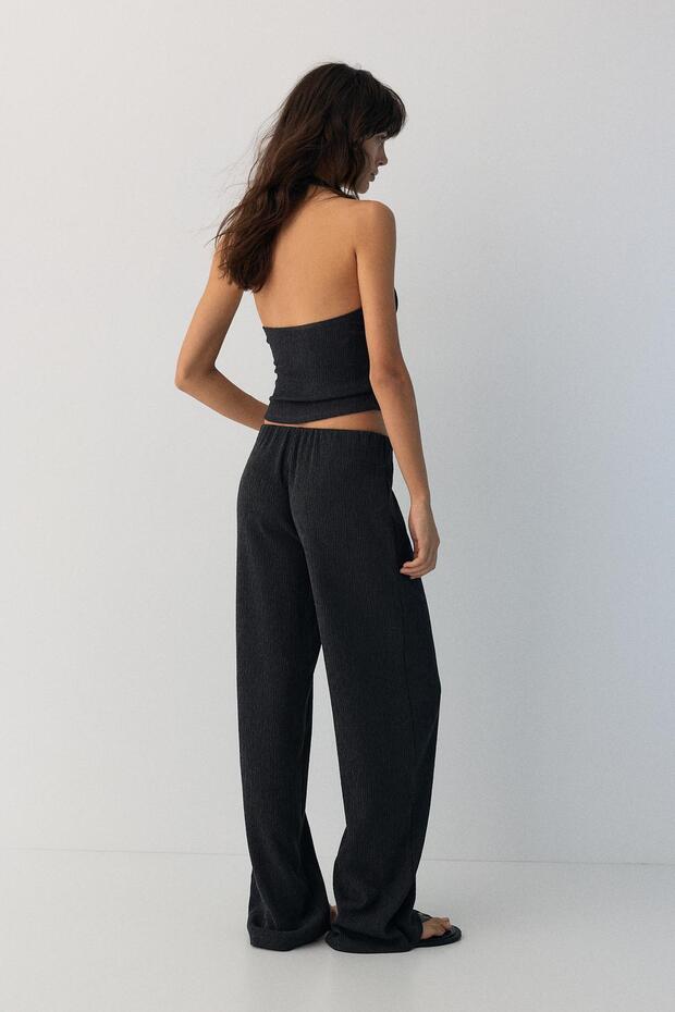 Düz bambul pantolon - 2