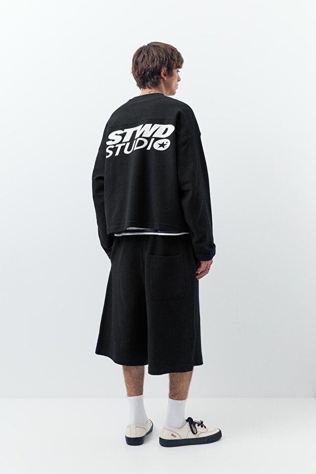 STWD bisiklet yaka sweatshirt - 6