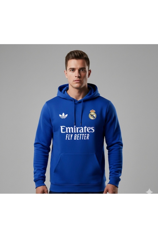 بلوفر ريال مدريد الازرق